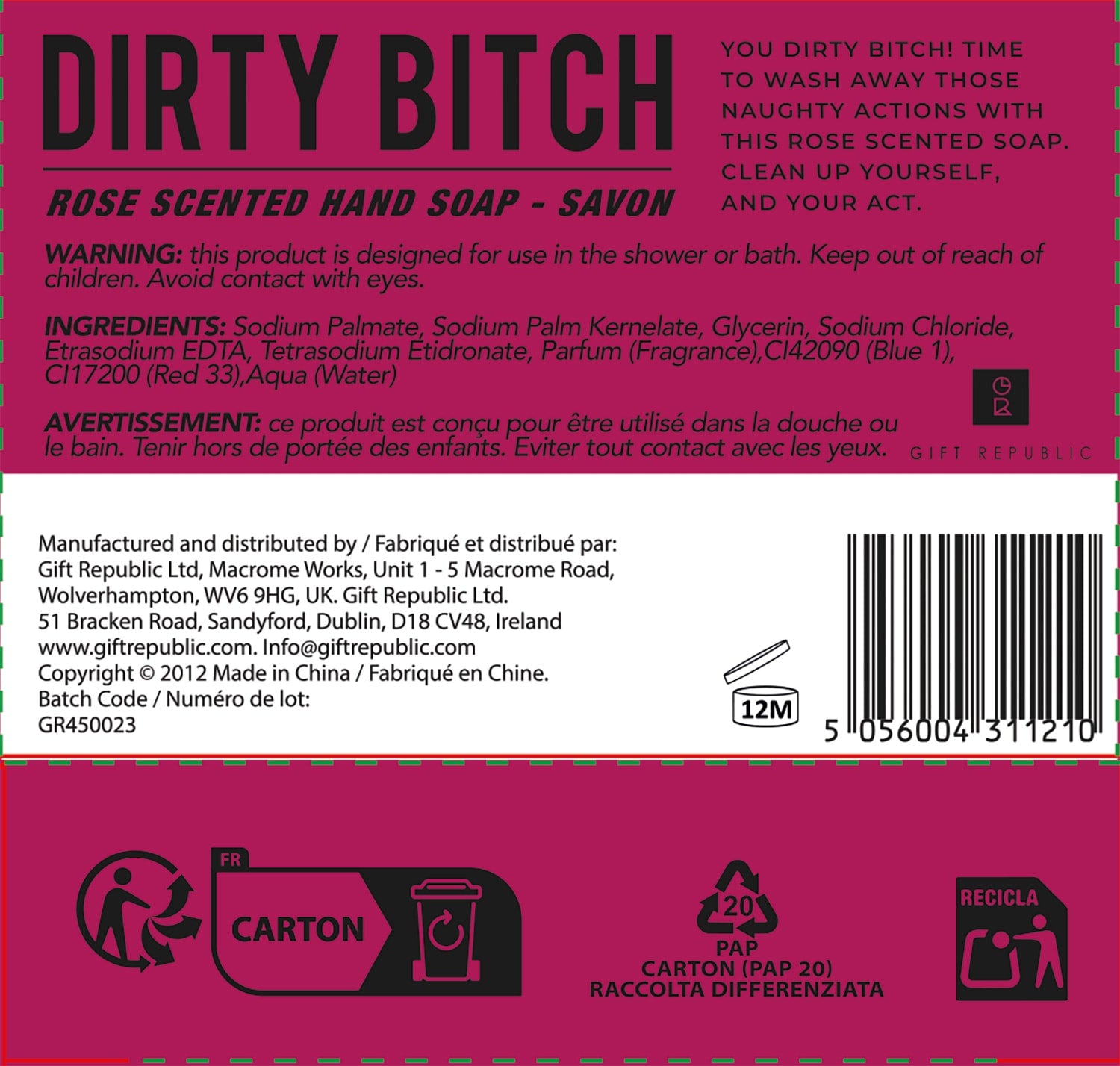 Gay Bar - oder Dirty Bitch Seife Dirty Bitch