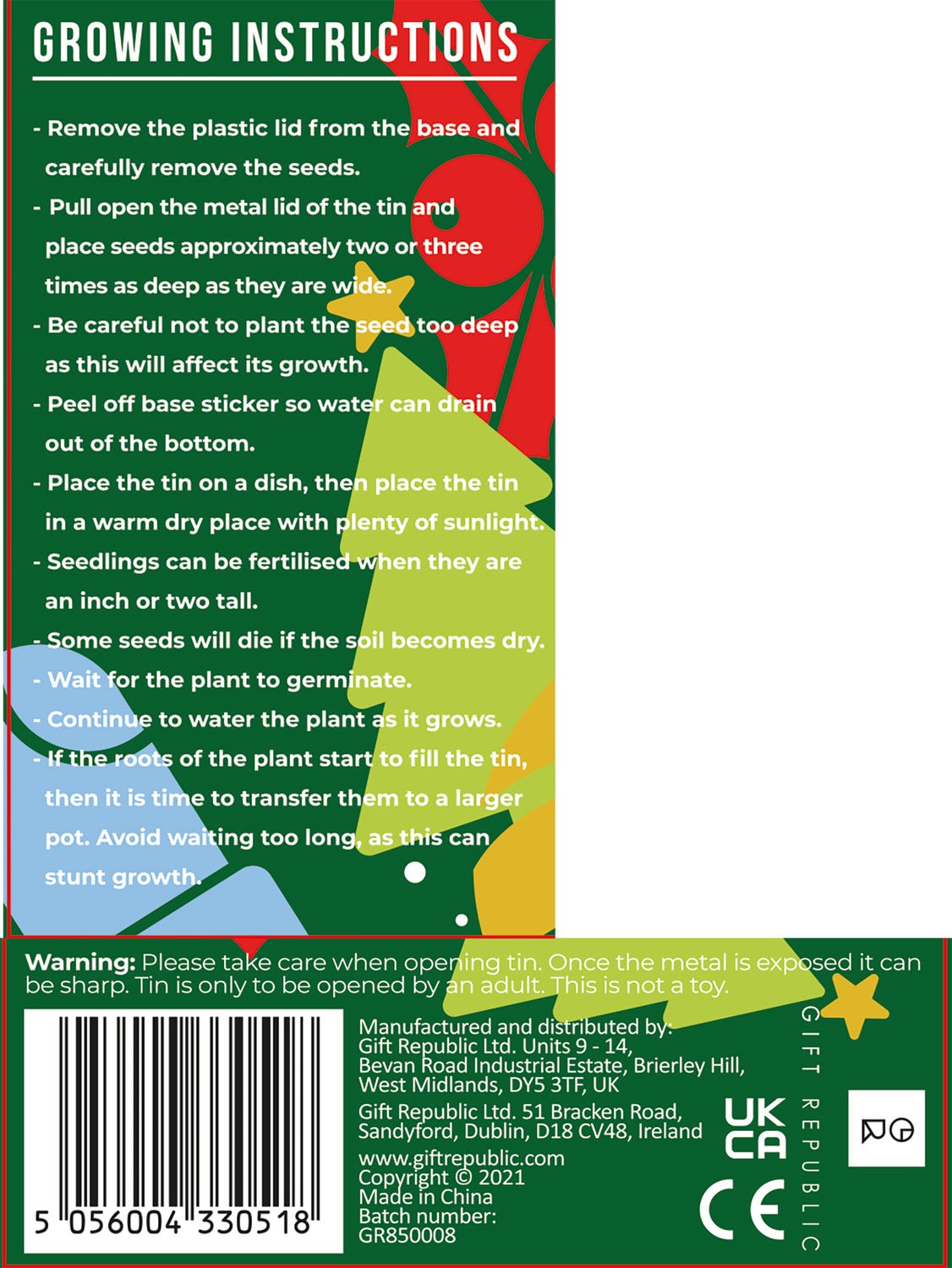Weihnachtsbaum aus der Dose | Festive Christmas Tree grow tin