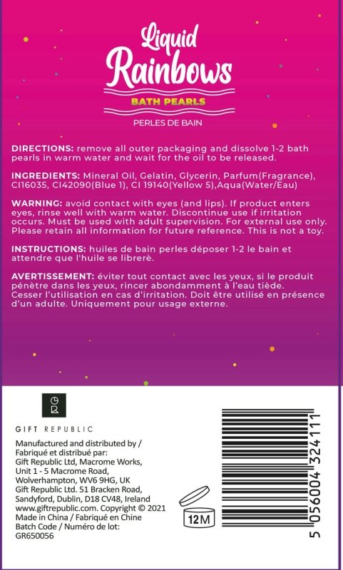 Badeperlen Flüssiger Regenbogen