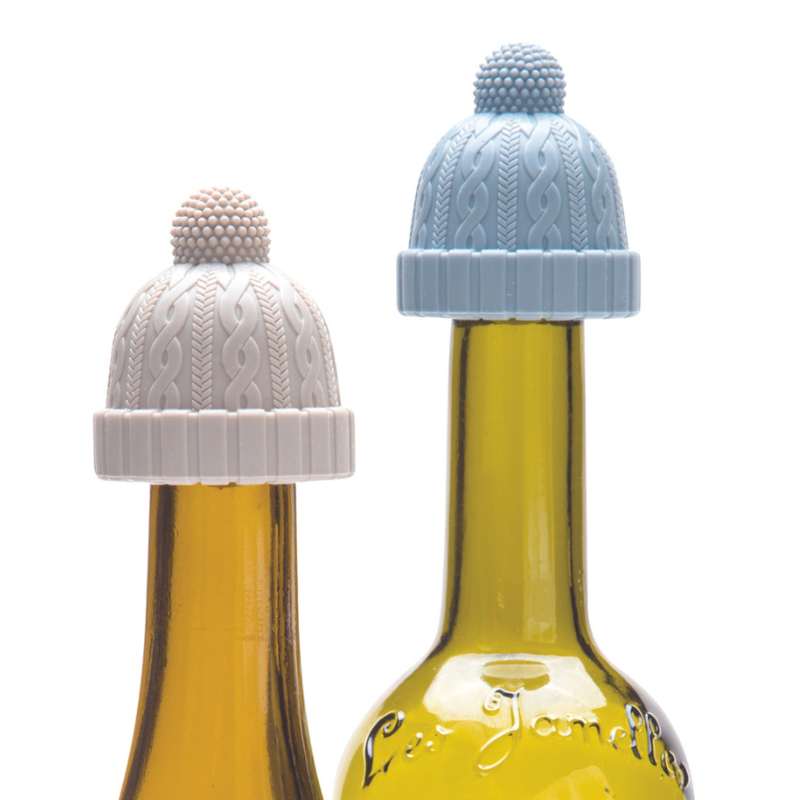 Beanie-Mütze Flaschenverschluss 2er Set