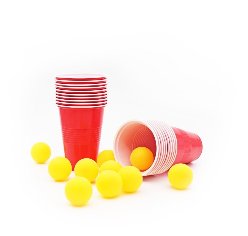 Beer Pong Spiel mit 20 Bechern und 10 Bällen 🏓 - Geschenkebuddy