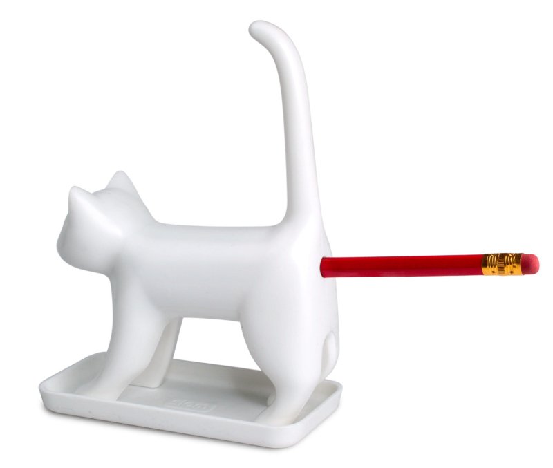 Bleistiftspitzer Katze und Hund mit Sound | Sharp end Cat/Dog Weiß