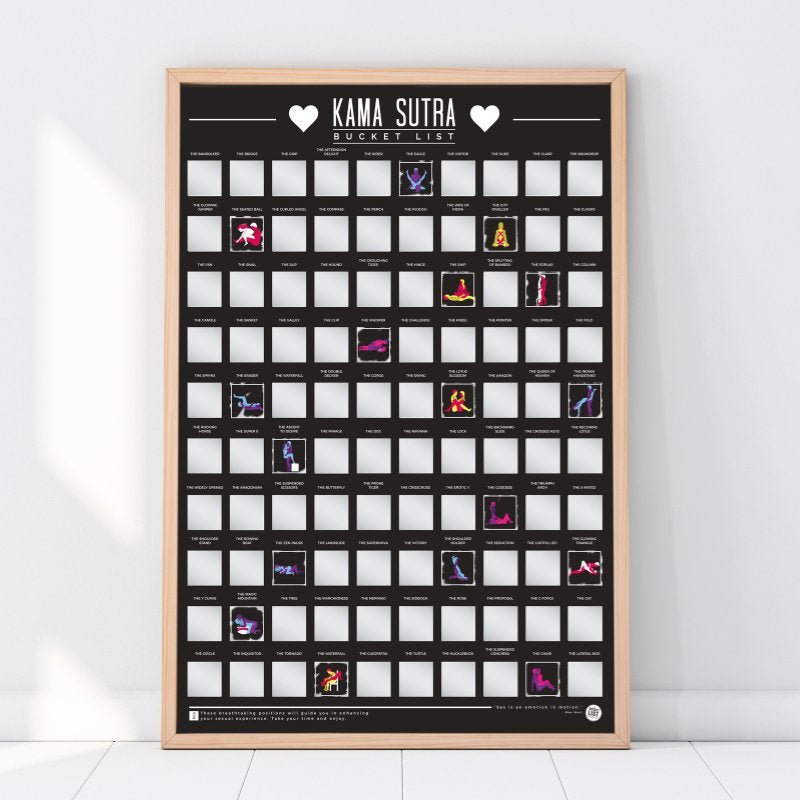 Bucket List Poster - 100 Kama Sutra Stellungen