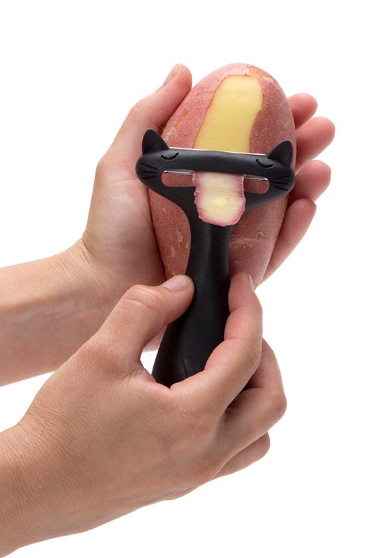 CatPeeler Gemüseschäler Schwarz
