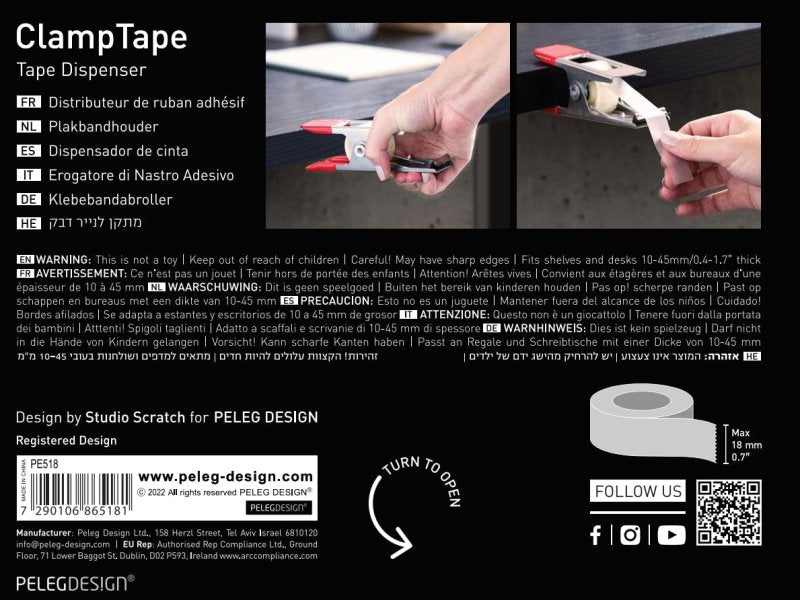 ClampTape Klebebandspender - Geschenkebuddy