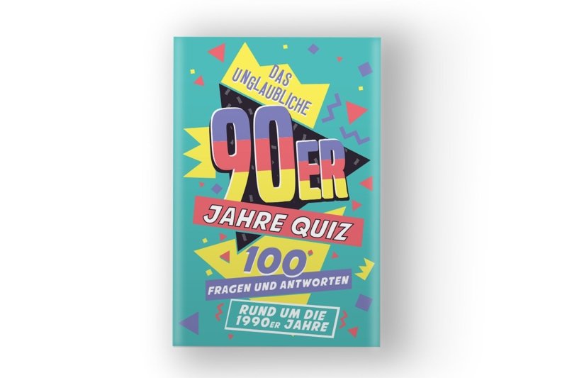 Die unglaublichen 80er und 90er Jahre Quiz | 100 Quizkarten - Geschenkebuddy
