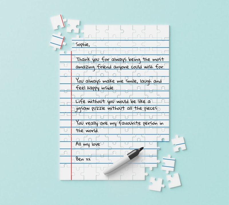 DIY Puzzle Brief - Geschenkebuddy