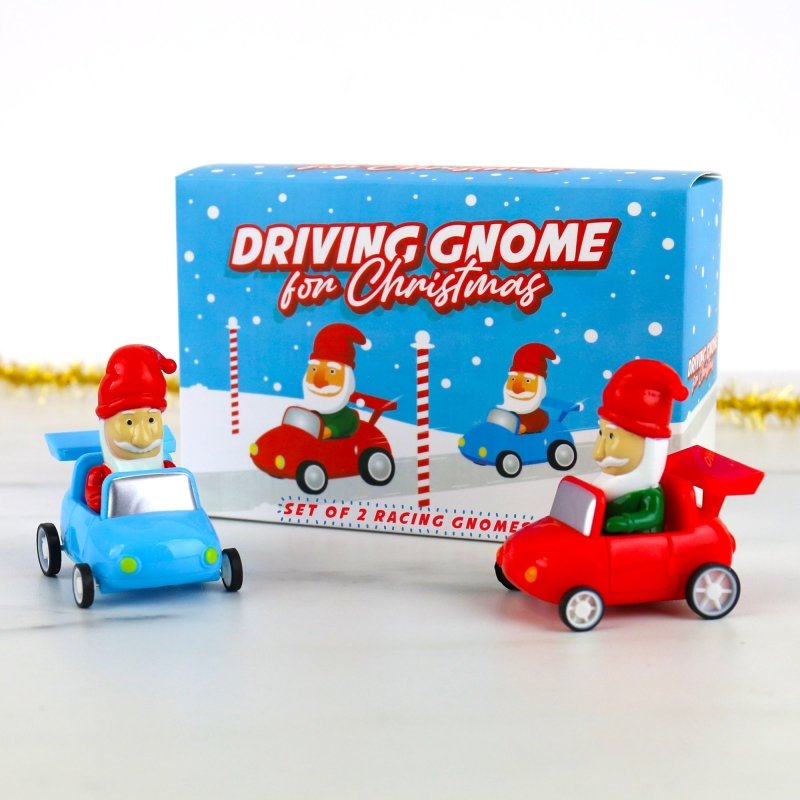 Driving Gnome for Christmas - Aufziehgnome - Geschenkebuddy