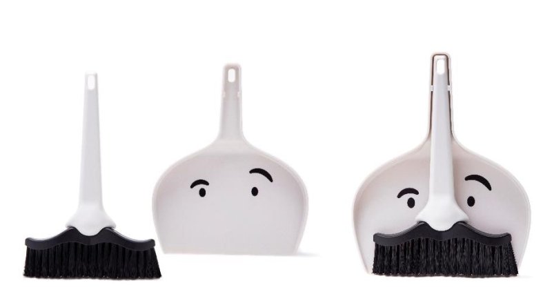 Dustache Kehrschaufel mit Besen | Dustache Dustpan & Brush Set - Geschenkebuddy