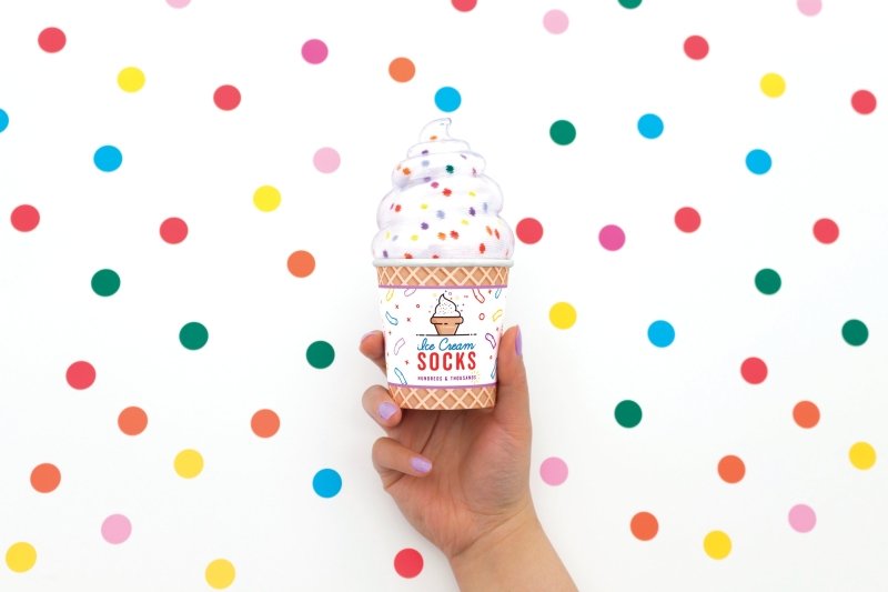 Eiscreme Socken🍦 - Geschenkebuddy