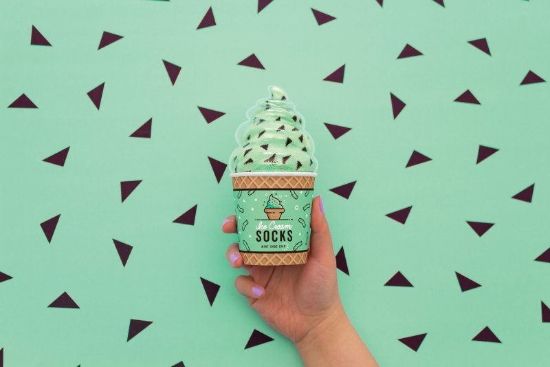 Eiscreme Socken🍦 - Geschenkebuddy