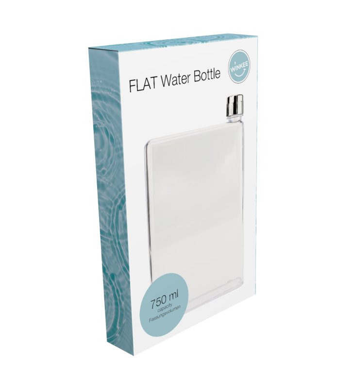 FLAT Wasserflasche 💧 - Geschenkebuddy
