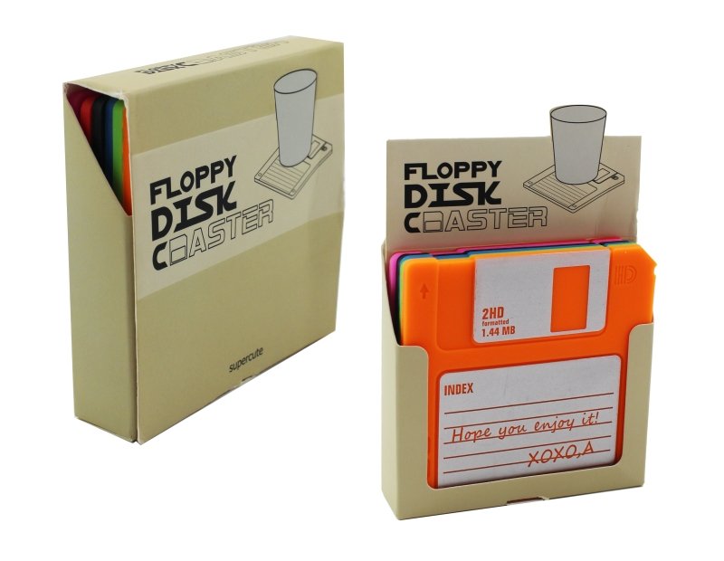 Floppy Disk Glasuntersetzer | Floppy Disk Coaster - Geschenkebuddy
