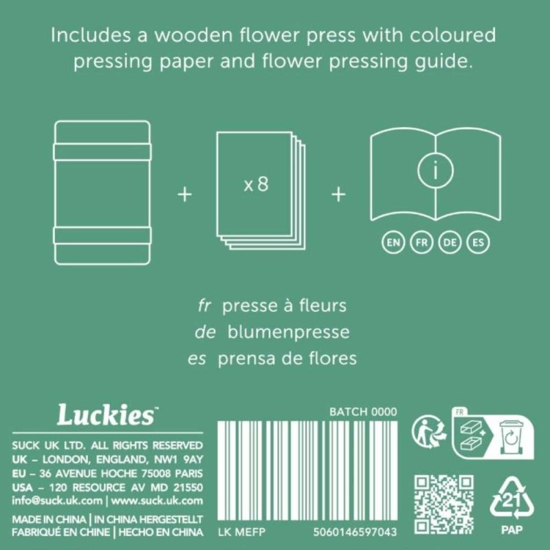 Flower Power Blumenpresse - Geschenkebuddy