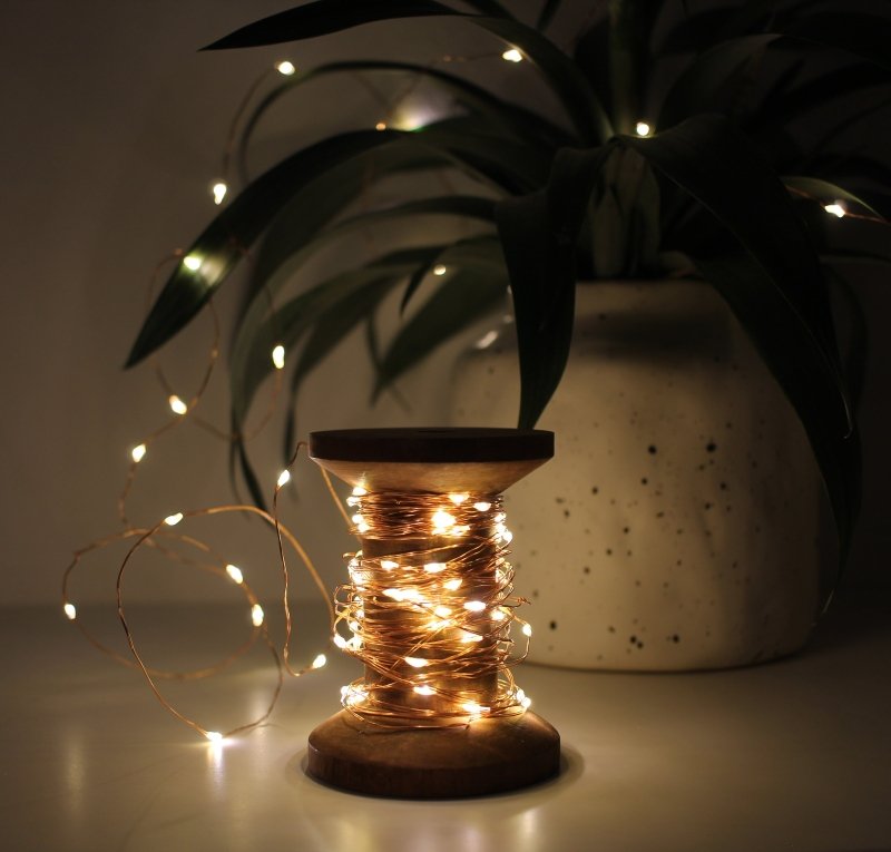 Garnspule LED Lichterkette 🪔 - Geschenkebuddy