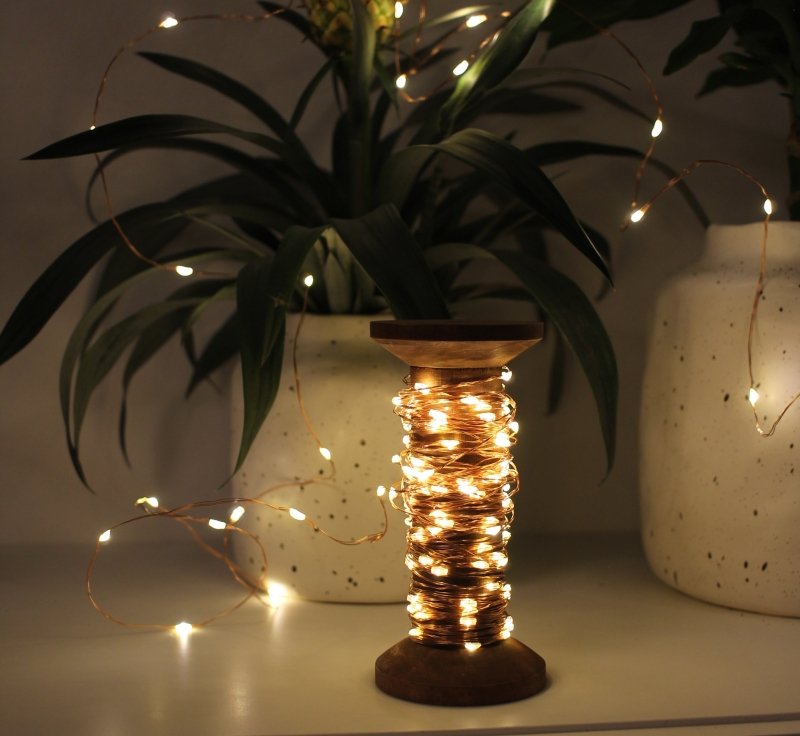 Garnspule LED Lichterkette 🪔 - Geschenkebuddy
