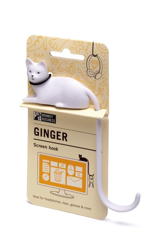 Ginger Haken weiß | Ginger hook white 🐈 - Geschenkebuddy