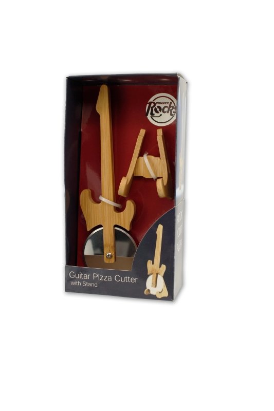 Gitarren Pizzaschneider mit Ständer - Geschenkebuddy