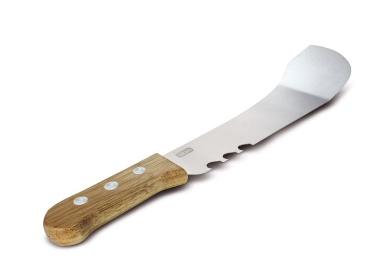Winkee - Premium Grillmachete mit integriertem Flaschenöffner | Edelstahl und Holzgriff