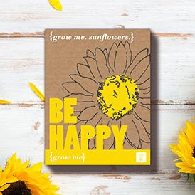 Grow Me - Geschenk Sets | Blumenaufzucht Sets Sei Glücklich