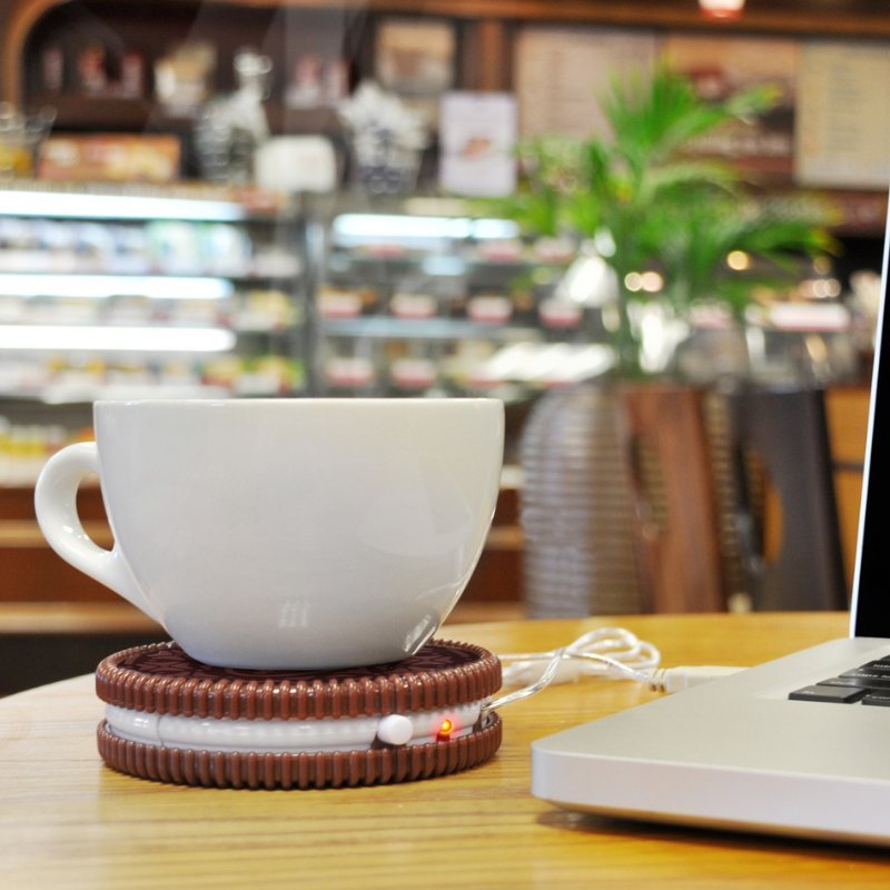 Hot Cookie USB Tassenwärmer - Tassenuntersetzer in Keksform - Geschenkebuddy
