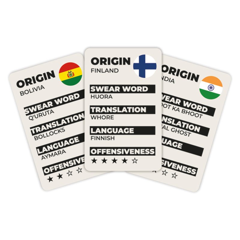 How to f**king swear around the world - Kartenspiel - Geschenkebuddy