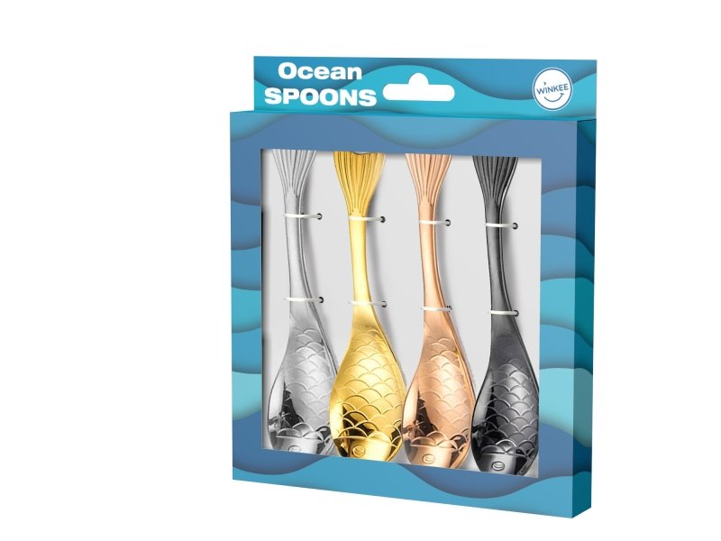 Löffelset Ozean 4er Set 🐠 - Geschenkebuddy
