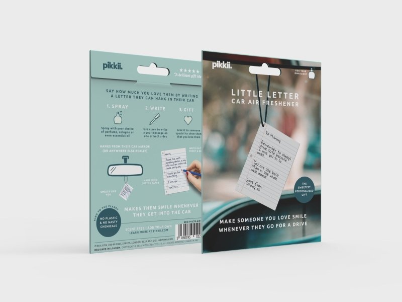 Lufterfrischer fürs Auto Brief | Car Air Freshener Letter - Geschenkebuddy