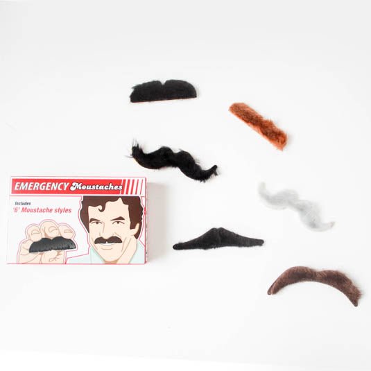 Notfall Schnurrbart 6-er Set