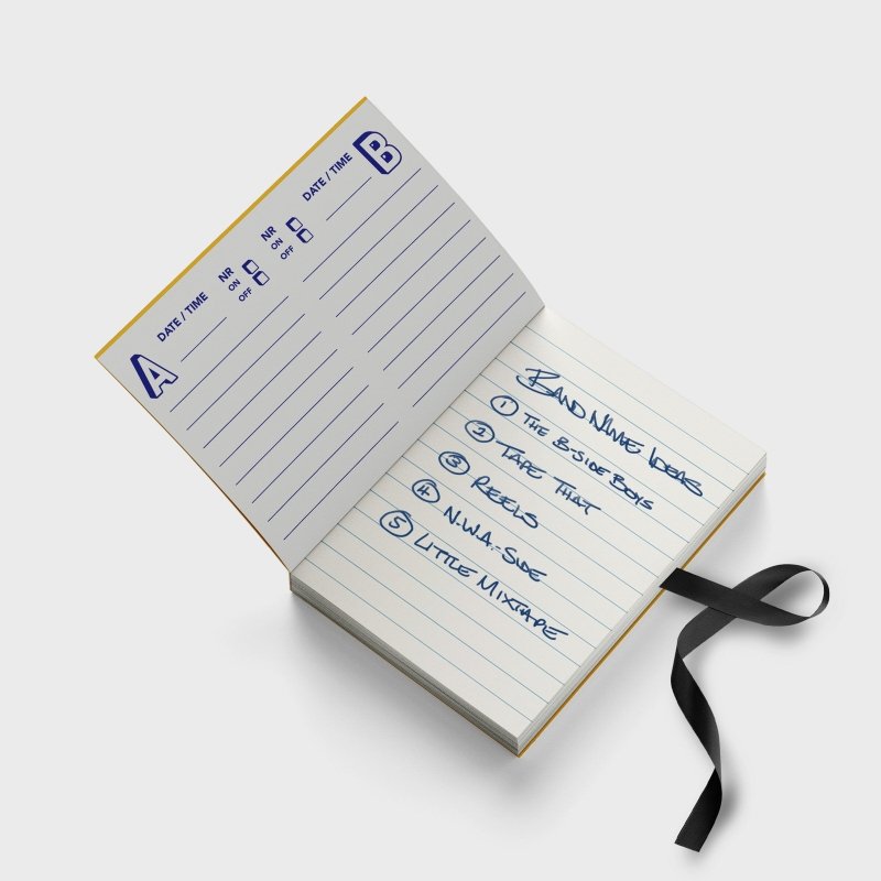 Notizbuch Musikkassette 3er Set - Geschenkebuddy