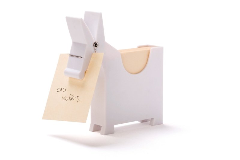 Notizzettel-Box Morris the Memo Weiß