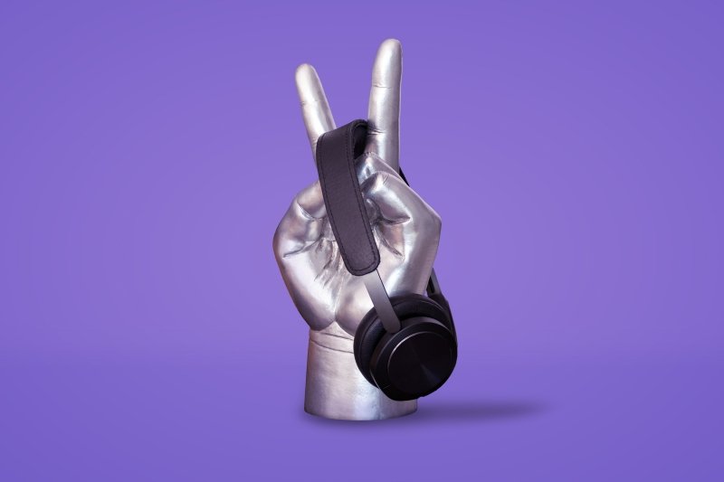 Peace Out Kopfhörer Ständer ✌️ - Geschenkebuddy
