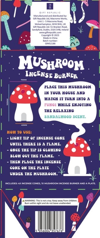 Pilz Räucherhäuschen | Mushroom Incense House 🍄 - Geschenkebuddy