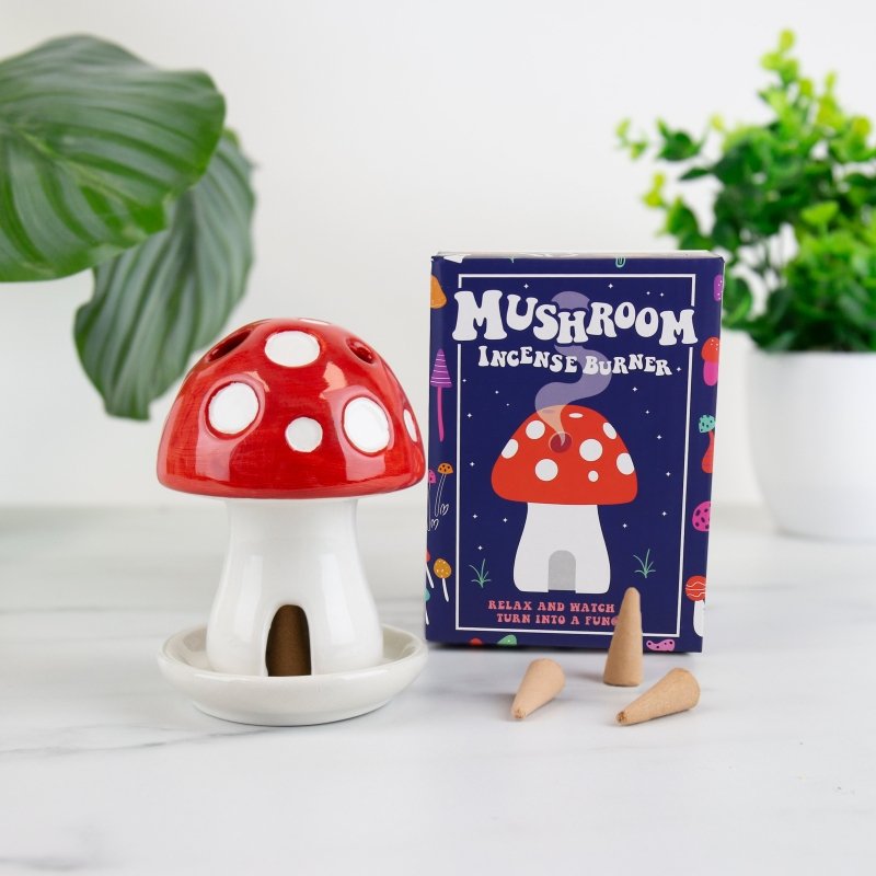 Pilz Räucherhäuschen | Mushroom Incense House 🍄 - Geschenkebuddy