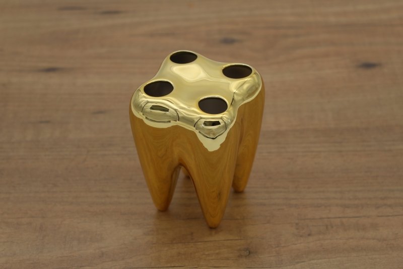 Propaganda - Zahnbürstenhalter Zahn Gold