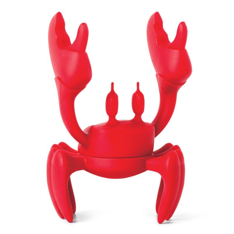 RED - Löffelhalter Topfwächter Krabbe Kochlöffel - Halter Topfdeckelwächter - Geschenkebuddy