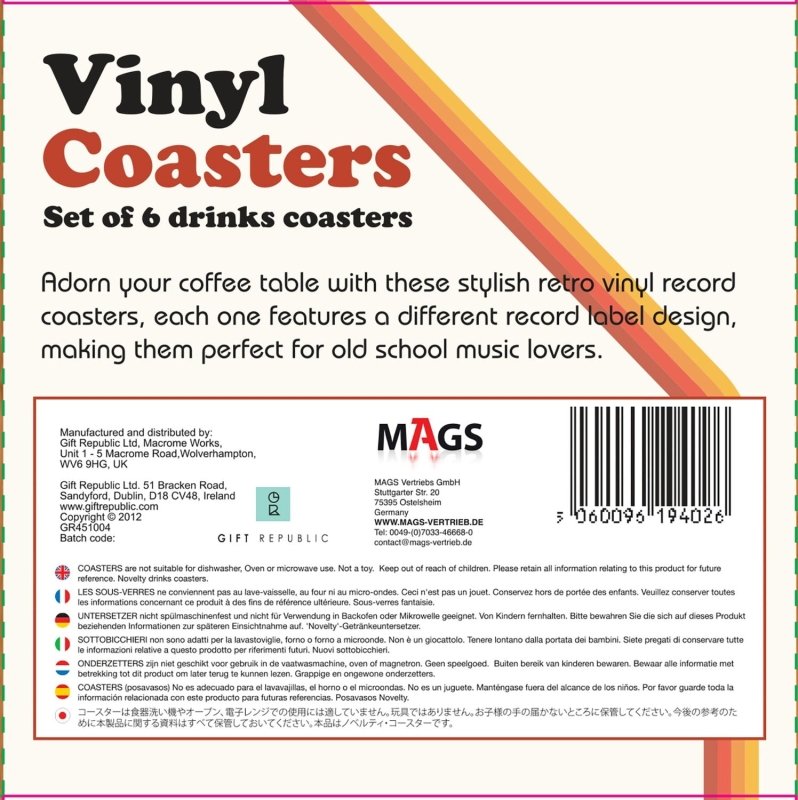 Schallplatten Untersetzer - Geschenkebuddy