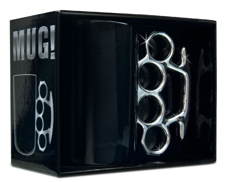 Schlagring Kaffeebecher | Knuckleduster Mug - Geschenkebuddy