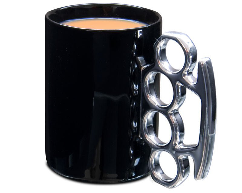 Schlagring Kaffeebecher | Knuckleduster Mug - Geschenkebuddy