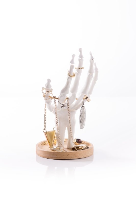 Skeletthand Schmuckständer | Skeleton Hand Jewellery Tidy 🦴 Weiß