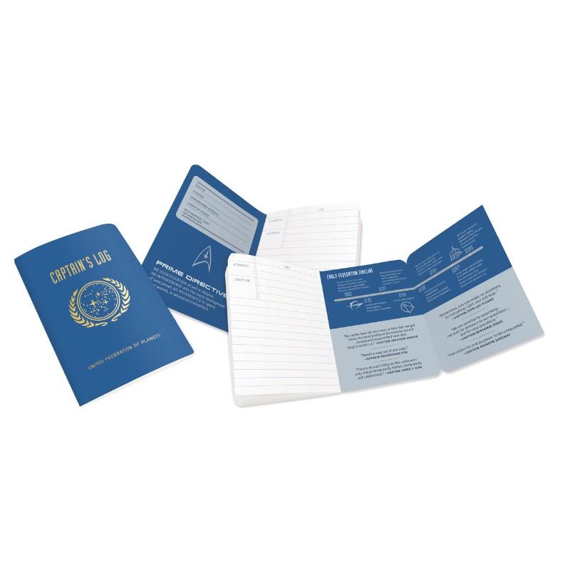 Star Trek Notizbuch Captain´s Log Passport - Geschenkebuddy