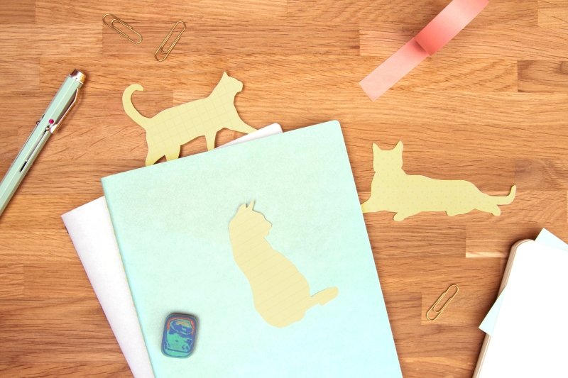 Tierische Haftnotizen 3er Set Katze | Hund - Geschenkebuddy