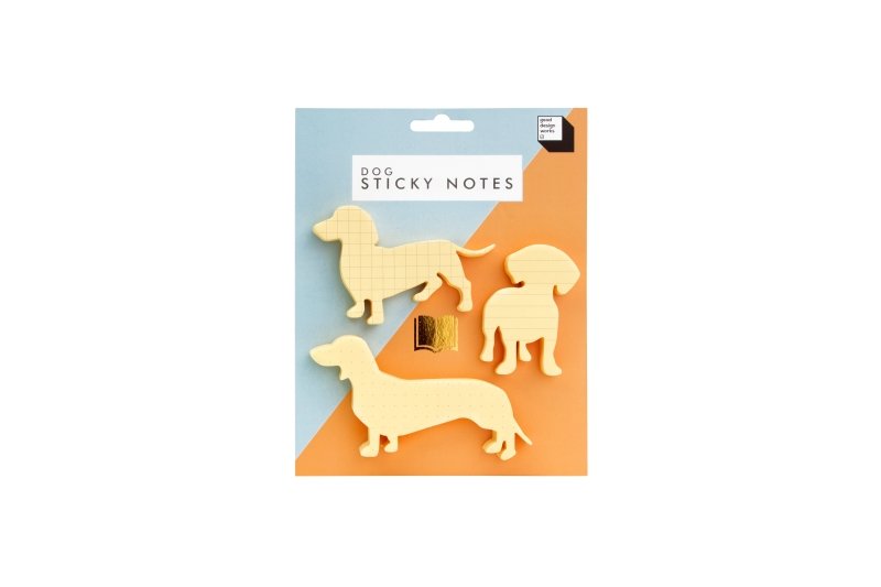 Tierische Haftnotizen 3er Set Katze | Hund - Geschenkebuddy