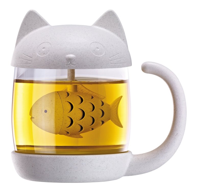 Tierische Tee Becher mit integriertem Tee - Ei | Tea Cup - Geschenkebuddy