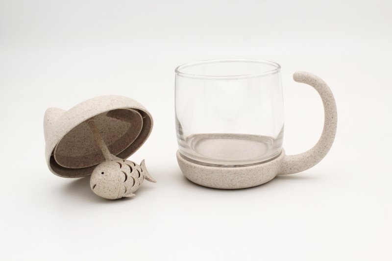 Tierische Tee Becher mit integriertem Tee - Ei | Tea Cup - Geschenkebuddy