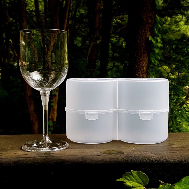 Winkee - 2 Weingläser für Camping - Inklusive Transportverpackung - Geschenkebuddy