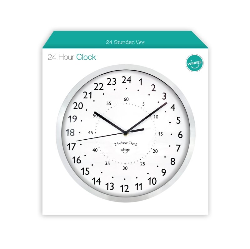 Winkee - 24 Stunden Uhr | Die etwas andere Wanduhr