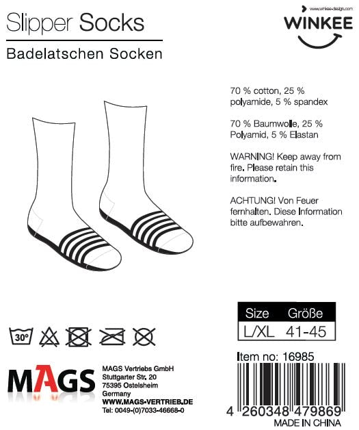 Winkee - Badelatschen - Badeschlappen Socken