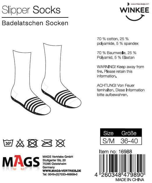 Winkee - Badelatschen - Badeschlappen Socken