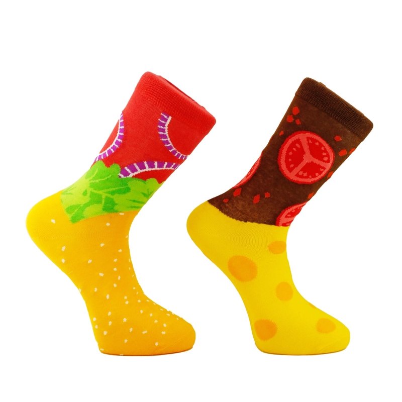 Winkee - Burger Socken 2 Paar 🍔 - Geschenkebuddy